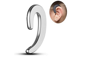 Bone Wireless Bluetooth 6 Hours Earset – Silver – Supon Voice