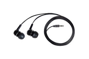V7 3.5mm Noise Cancelling Stereo Earbuds – Black – Supon Voice