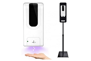 Automatic Hand sanitizer Gel and Soap dispenser with adjustable stand – Supon Voice