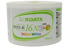 Ridata Printable DVD-R – 4.7GB 120min 16X – 50 Pack – Supon Voice
